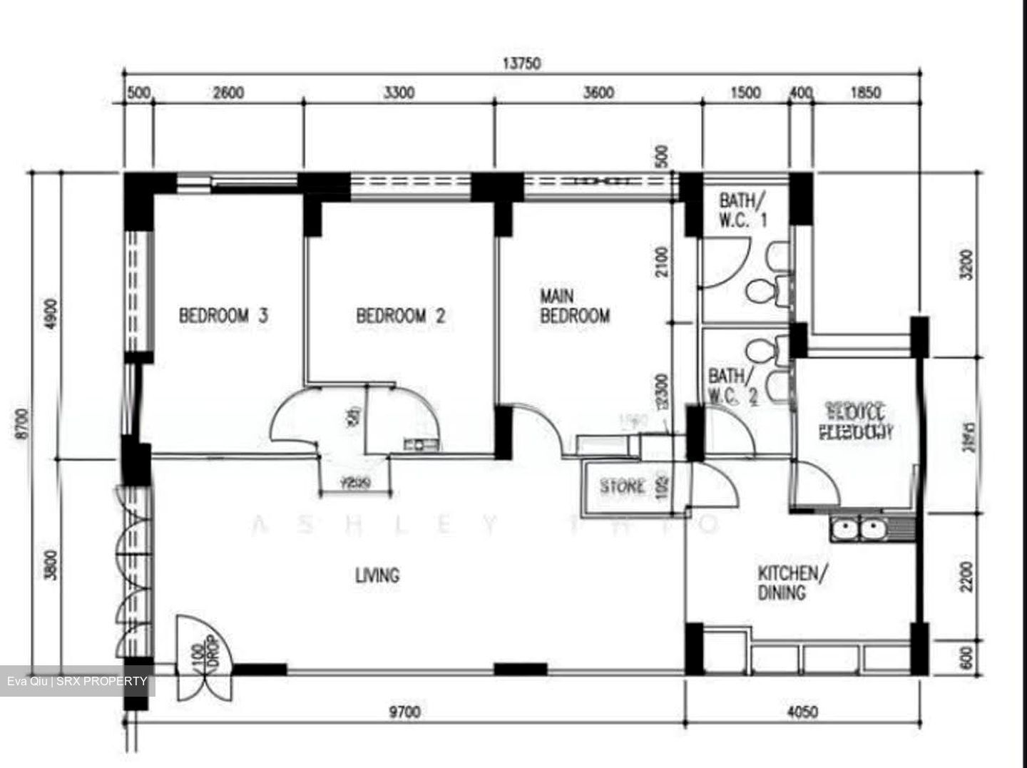 Blk 657 Eunos Damai Ville (Bedok), HDB 4 Rooms #612607301